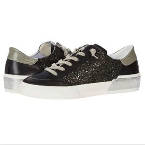 Dolce Vita Women’s Zoey Black Glitter Sneakers